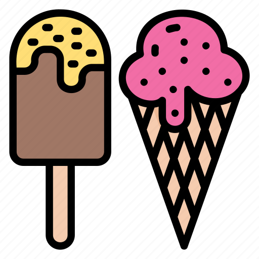 Dessert, cream, sweet, ice, gelato, cone, stick icon - Download on Iconfinder