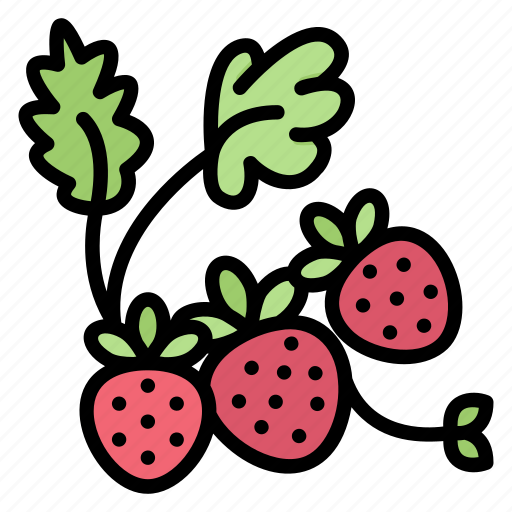 Fruit, leaf, strawberry, strawberries, spring icon - Download on Iconfinder
