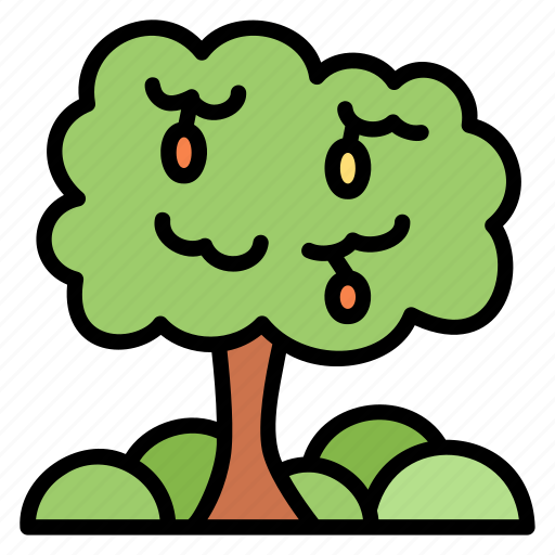 Fruit, tree, garden, harvest, leaf, farm, spring icon - Download on Iconfinder