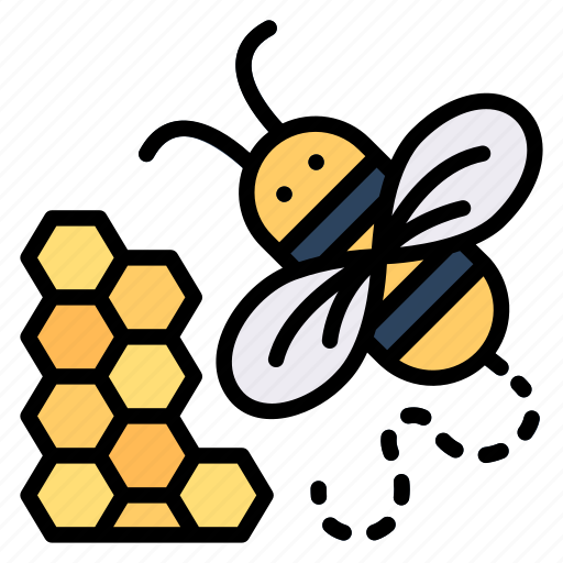 Honeycomb, honey, fly, bee, animal, spring icon - Download on Iconfinder