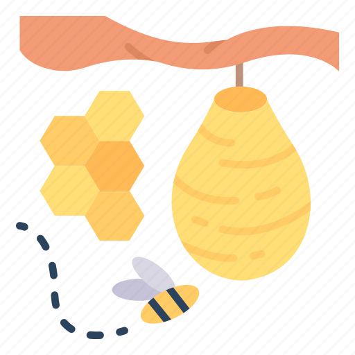 Bee, honey, hive, beehive, honeycomb, fly, spring icon - Download on Iconfinder