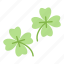 clover, luck, leaf, four, fortune, spring 
