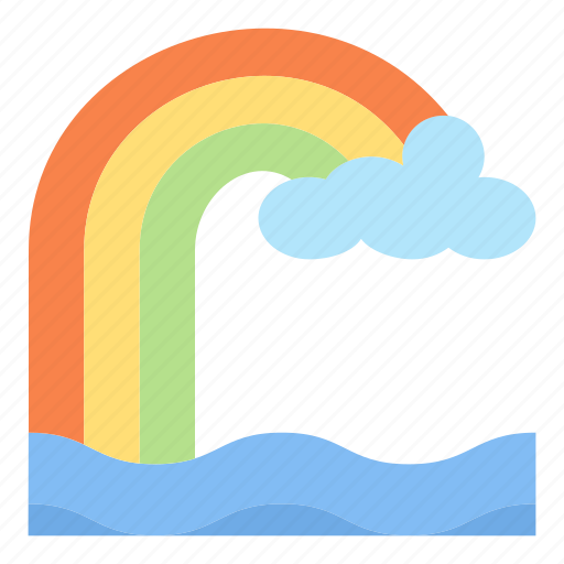 Rainbow, colorful, sky, cloud, spring icon - Download on Iconfinder