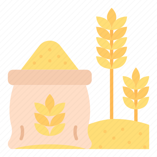 Wheat, agriculture, seed, grain, sack, bag, spring icon - Download on Iconfinder