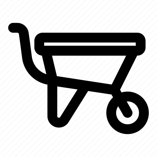 Wheelbarrow, trolley, wheelbarrows, cart, construction, tool, gardening icon - Download on Iconfinder
