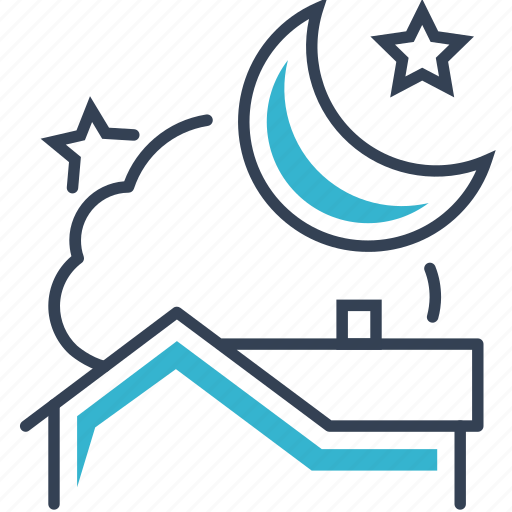 House, night, spring, stars icon - Download on Iconfinder