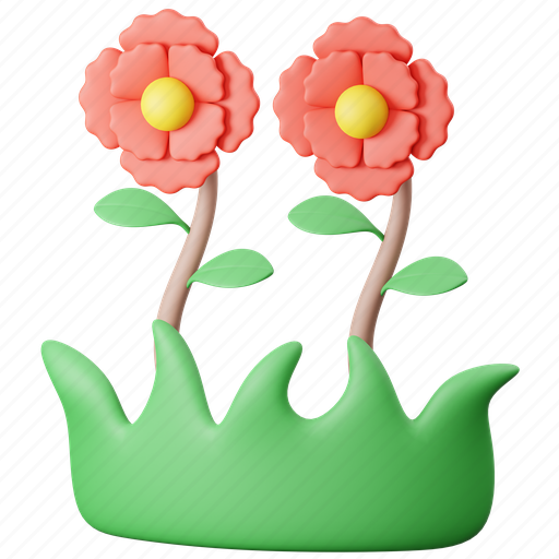 Flower, sunflower, spring, season, garden, plant, floral 3D illustration - Download on Iconfinder