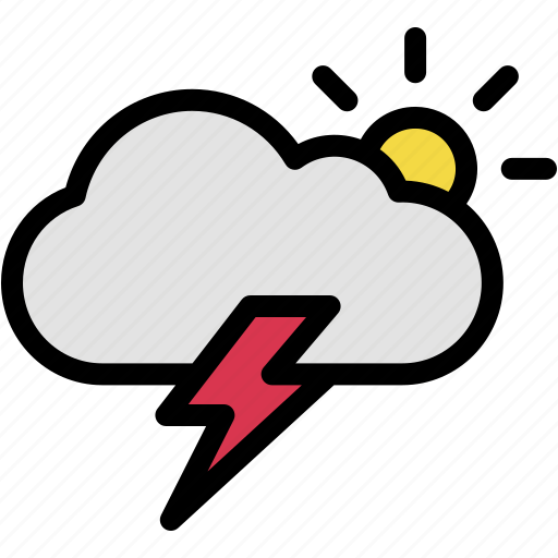 Cloudy, sun, rainy, weather, spring, nature icon - Download on Iconfinder