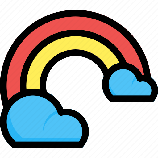Cloud, colorful, rainbow, weather icon - Download on Iconfinder