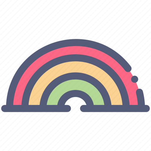 Childhood, forecast, rainbow, sky, weather icon - Download on Iconfinder
