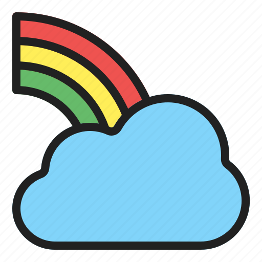Rainbow, sky, spectrum, spring icon - Download on Iconfinder