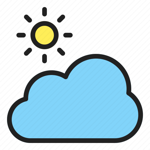 Blazing, cloud, spring, sun, weather icon - Download on Iconfinder