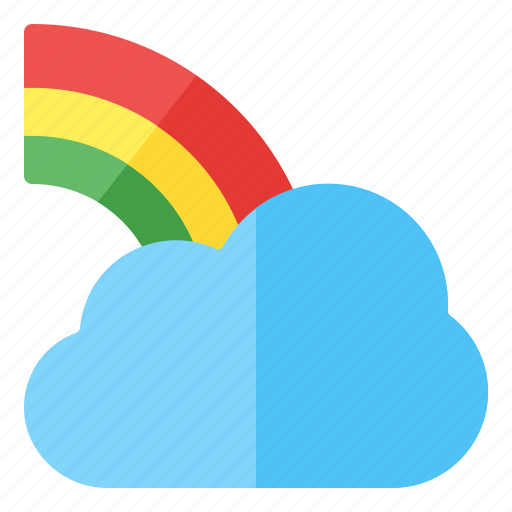 Rainbow, sky, spectrum, spring icon - Download on Iconfinder