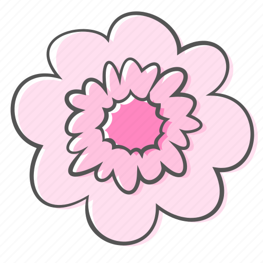Blossom, floral, flower, nature, ornament, pink, plant icon - Download on Iconfinder