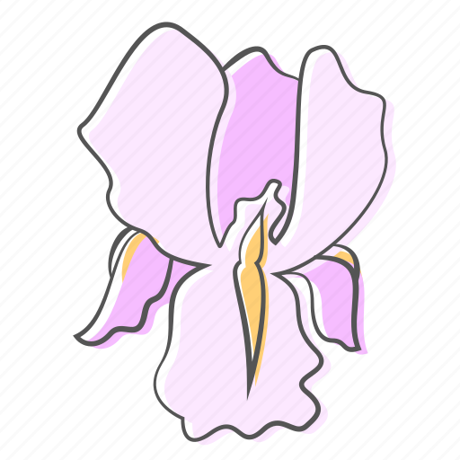 Floral, flower, iris, nature, ornament, plant, spring icon - Download on Iconfinder