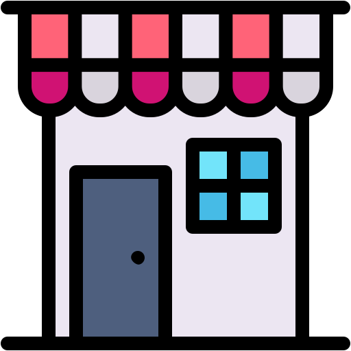 Shop, store, architecture, and, city, coffee, building icon - Free download