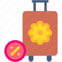 suitcase, commerce, and, shopping, offer, percentage, sales