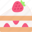 strawberry shortcake, cake, food, dessert, bakery, sweet 