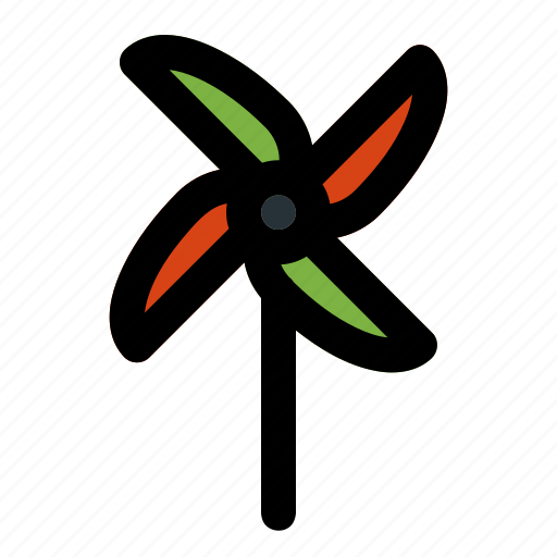 Fan, paper, pinwheel, spring, toy, windmill icon - Download on Iconfinder