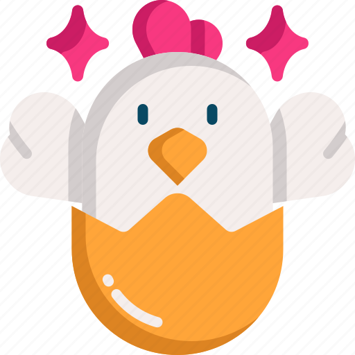 Chicken, egg, springtime, bird, farm icon - Download on Iconfinder