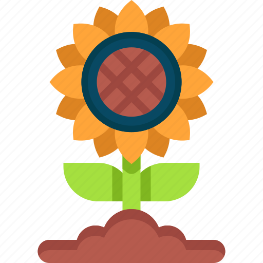 Sunflower, flower, plant, leaf, springtime icon - Download on Iconfinder