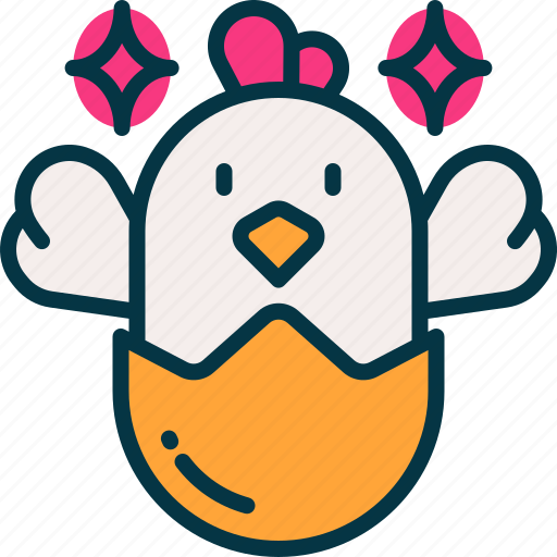 Chicken, egg, springtime, bird, farm icon - Download on Iconfinder