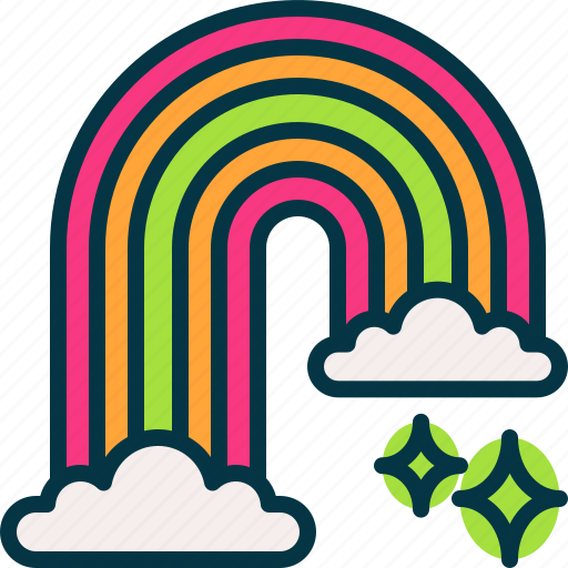 Rainbow, sky, cloud, nature, rain icon - Download on Iconfinder