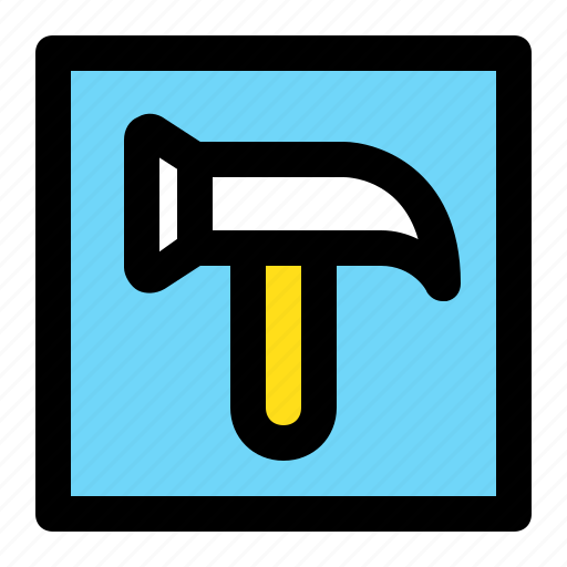 Build, hammer, project, settings, square icon - Download on Iconfinder