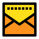 close, mail, message, square