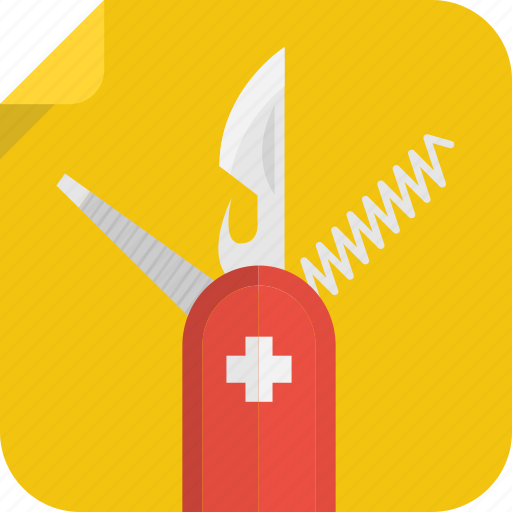 Corkscrew, swiss, knife, file icon - Download on Iconfinder