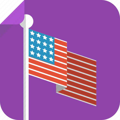Us flag, usa, pole, us, flag, america icon - Download on Iconfinder