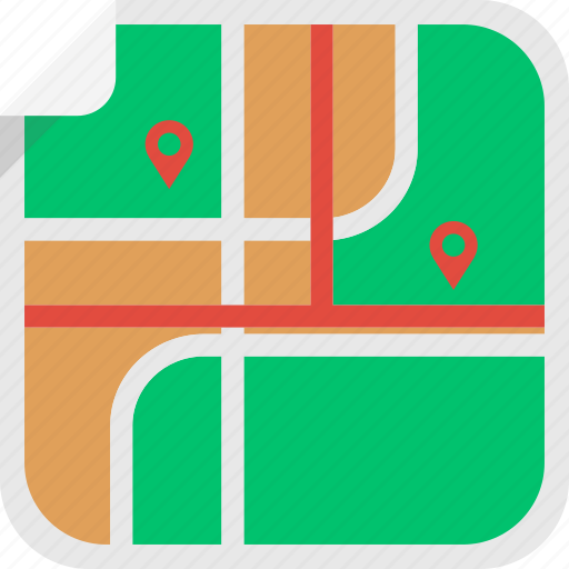 Map, direction, lost, locator, location, way icon - Download on Iconfinder
