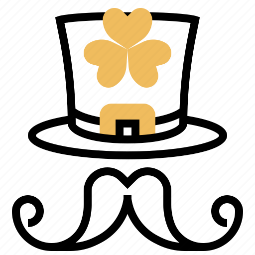 Beard, clover, hat, lucky, patrick icon - Download on Iconfinder