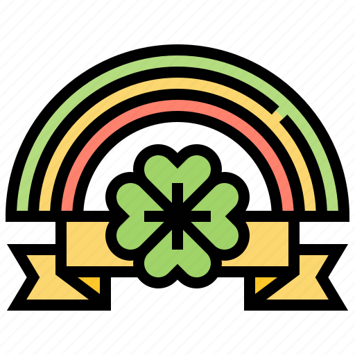 Clover, day, lucky, patrick, rainbow icon - Download on Iconfinder