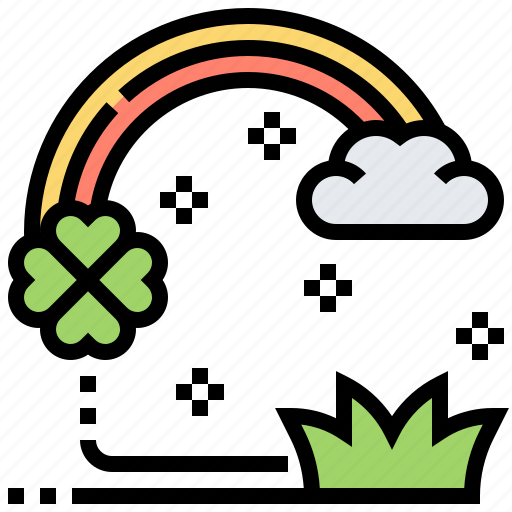 Celebrate, clover, lucky, party, rainbow icon - Download on Iconfinder