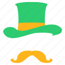 clothing, hat, moustache, costume, disguise, saint patrick&#x27;s day, leprechaun