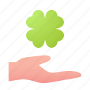 clover, hand, irish, ireland