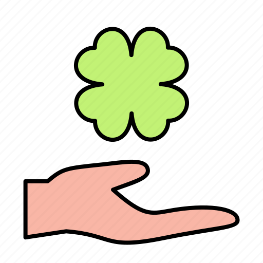 Clover, hand, irish, ireland icon - Download on Iconfinder