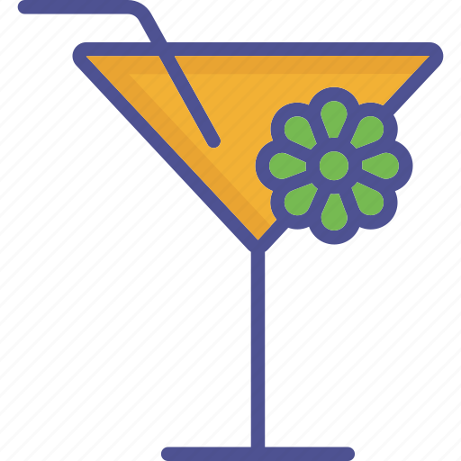 Saint patricks lemonade, flower with glass, cocktail icon - Download on Iconfinder