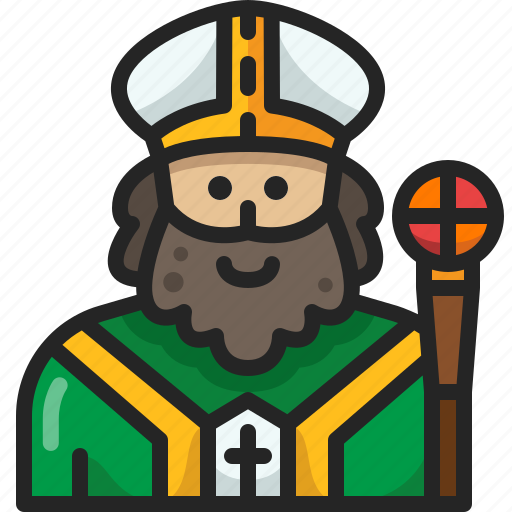 Saint, patrick, catholic, avatar, priest, christianism, man icon - Download on Iconfinder