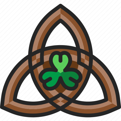 Triquetra, celtic, triangle, holy, trinity, shamrock, knot icon - Download on Iconfinder