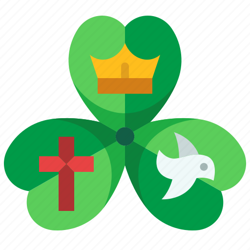 Holy, trinity, shamrock, christianity, clover, leaf icon - Download on Iconfinder