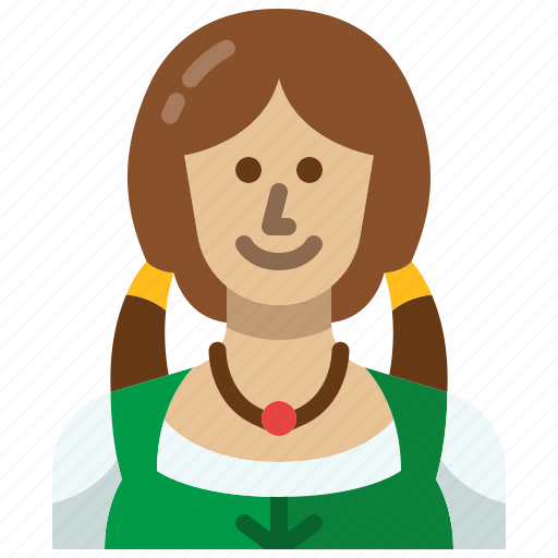 Irish, woman, girl, female, avatar, people icon - Download on Iconfinder