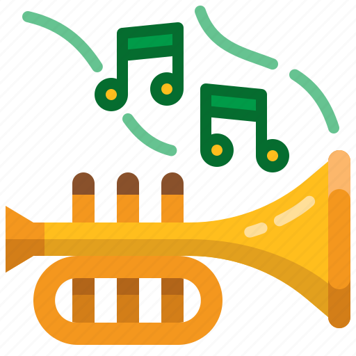Trumpet, instrument, parade, music, entertainment, horn icon - Download on Iconfinder