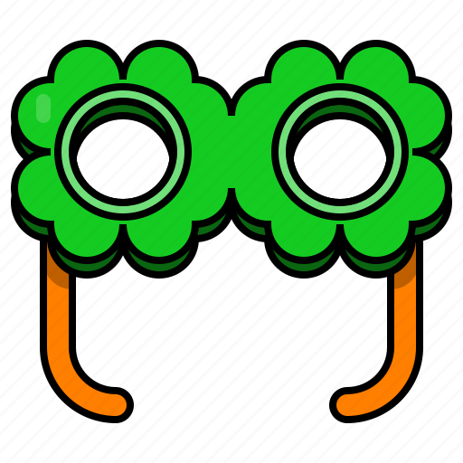 Eyeglasses, st patricks day, irish, accessories, clover icon - Download on Iconfinder