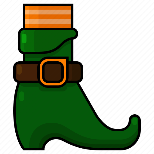 Shoe, st patricks day, irish, leprechaun, footwear, sock, boot icon - Download on Iconfinder