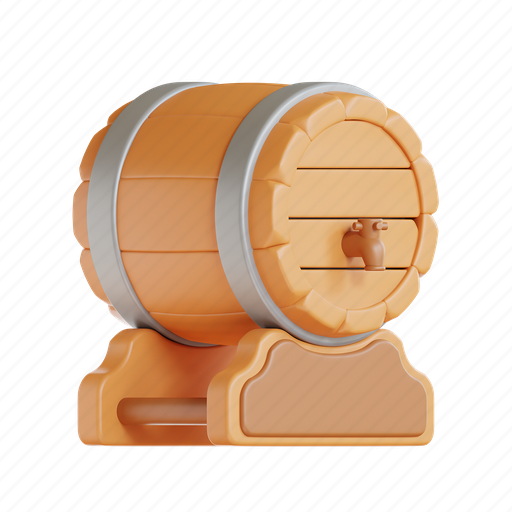 Beer, barrel, drink, bottle, bar, patricks 3D illustration - Download on Iconfinder