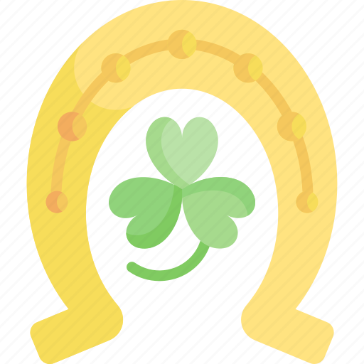Horseshoe, st patricks day, st patrick, luck, shamrock, clover icon - Download on Iconfinder
