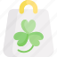 shopping bag, st patricks day, st patrick, shopping, bag, shamrock, clover 