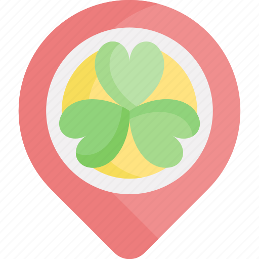 Placeholder, st patricks day, st patrick, shamrock, clover, location, map pointer icon - Download on Iconfinder
